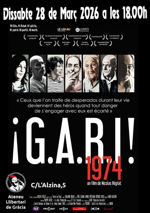 "¡G.A.R.I.!" (2014) documental i col·loqui