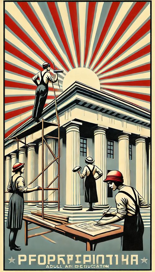 Bautag in der alten VHS