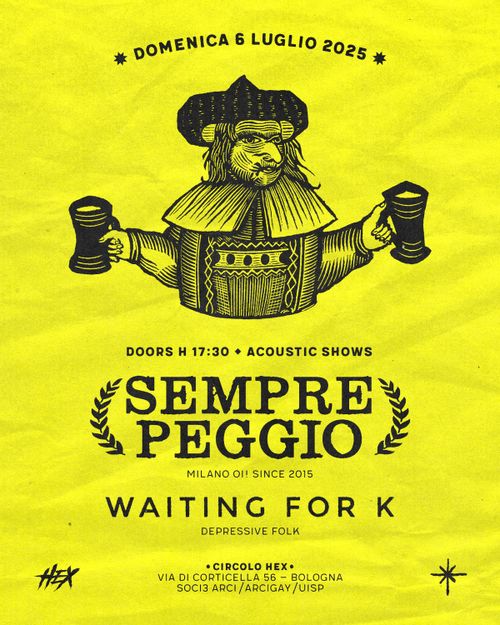 Sempre Peggio โข Waiting For K | Acoustic Shows