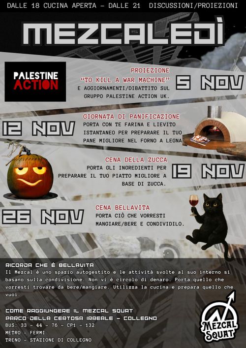 PROIEZIONE "TO KILL A WAR MACHINE" DI RAINBOW COLLECTIVE E AGGIORNAMENTI SU PALESTINE ACTION UK
