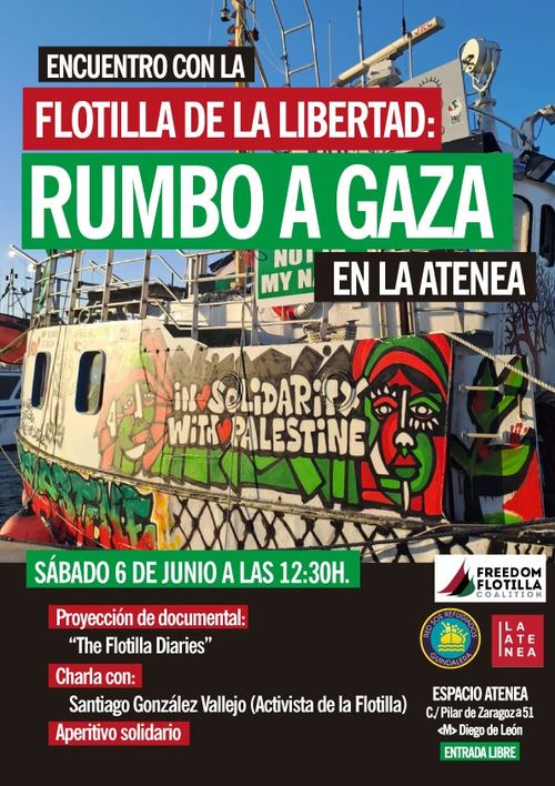 Encuentro con la Flotilla de la Libertad, Rumbo a Gaza