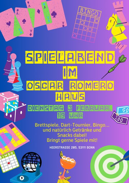 Spielabend im Oscar Romero Haus 