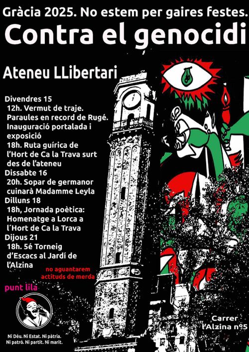 Festa Major 2025 Ateneu Llibertari de Gràcia
