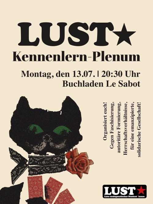 Offenes LUST Kennenlern-Plenum