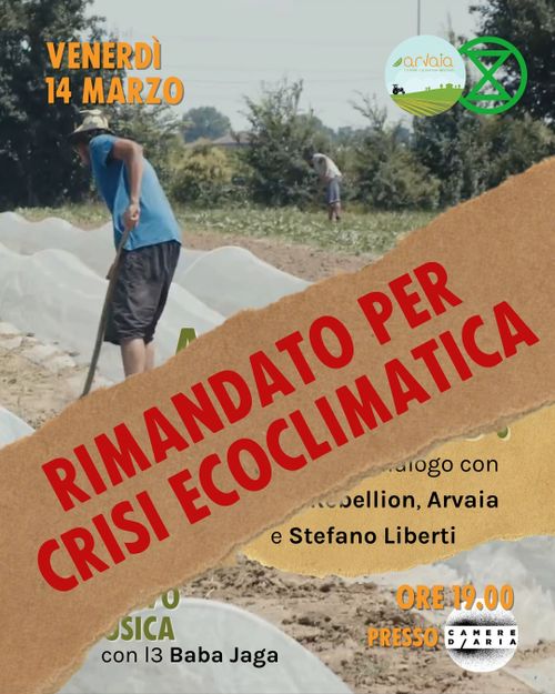 EVENTO QUALE AGRICOLTURA NEL COLLASSO RIMANDATO