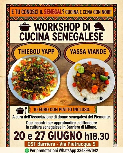🔥E tu conosci il Senagal? Cucina e cena con noi!!!  Workshop di cucina senegalese ✨