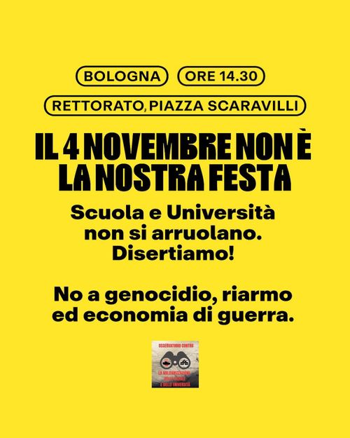 Presidio : Scuola e Università non si arruolano .Disertiamo
