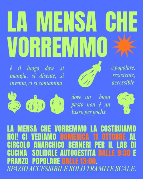 La mensa che vorremmo - pranzo solidale 