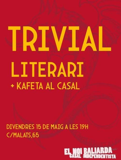 15/05/26 Trivial Litterari + Kafeta la Casal