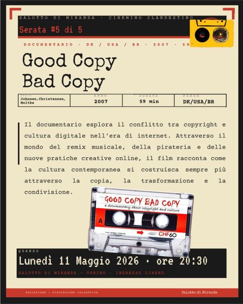 Cinemino Clandestino 4/5 - Good Copy Bad Copy