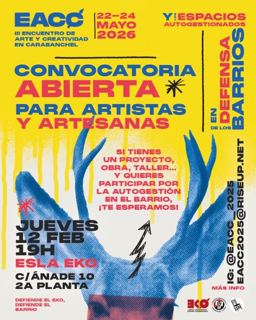 Primera asamblea abierta para el III ENCUENTRO DE ARTE Y CREATIVIDAD EN CARABANCHEL