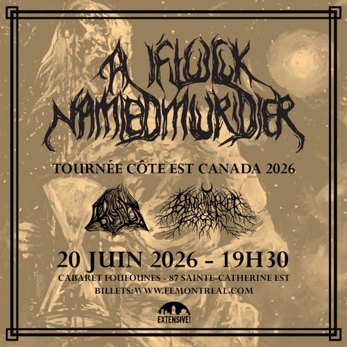 A FLOCK NAMED MURDER + ARKTHEOS + BLACK MARKET FOSSIL - 20 JUIN