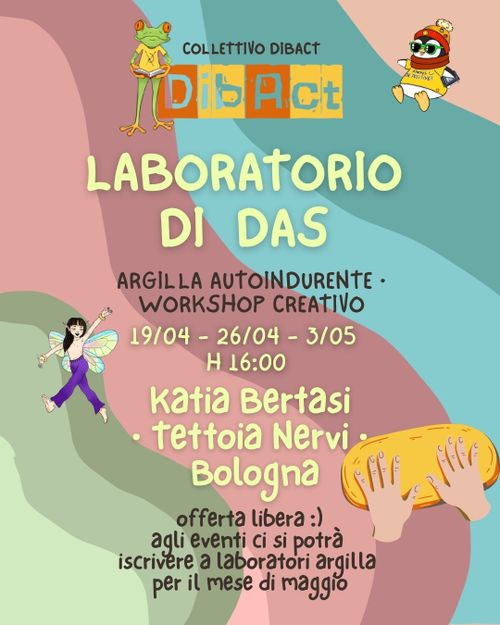 Laboratorio di Das e Argilla in tettoia Nervi (Casa di quartiere Katia Bertasi)