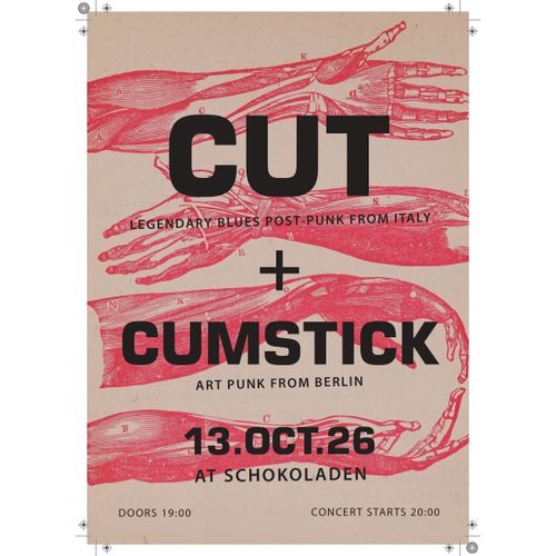 CUT (blues post-punk / noise-rock, it) & CumStick (punk, bln)