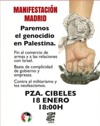 Manifestación "Paremos el genocidio en Palestina