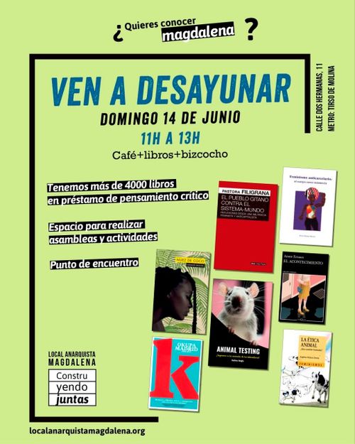 Desayuno domingo 14 de junio