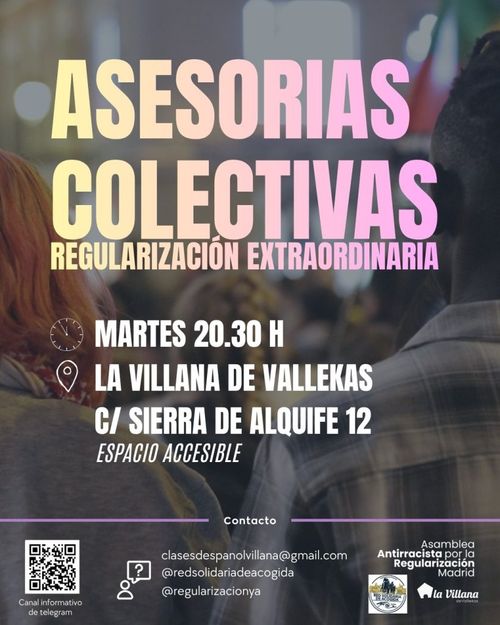 Asesorías colectivas Proceso Regularización Extraordinaria