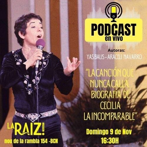 Charla presentacion del libro "La cancion que nunca calla" Biografia de Cecilia la Incomparable.