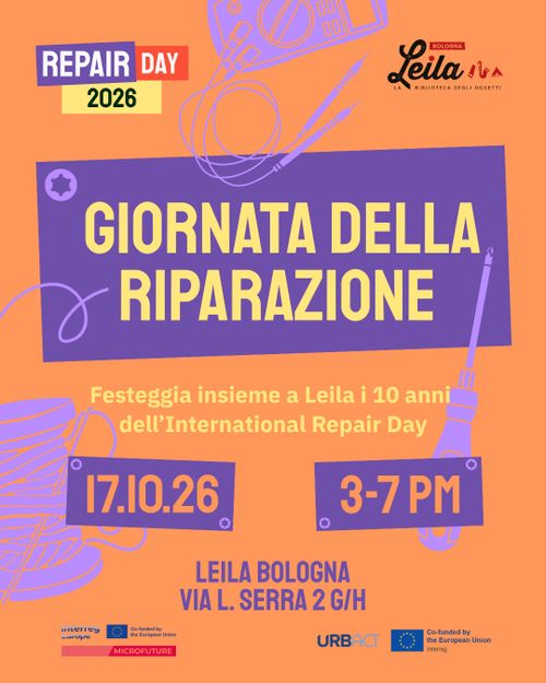 Giornata della Riparazione @Leila - la Biblioteca degli Oggetti
