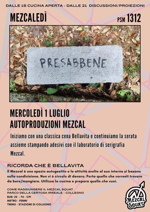 CENA BELLAVITA E LABORATORIO DI SERIGRAFIA