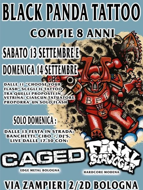Blackpanda tattoo compie 8 anni