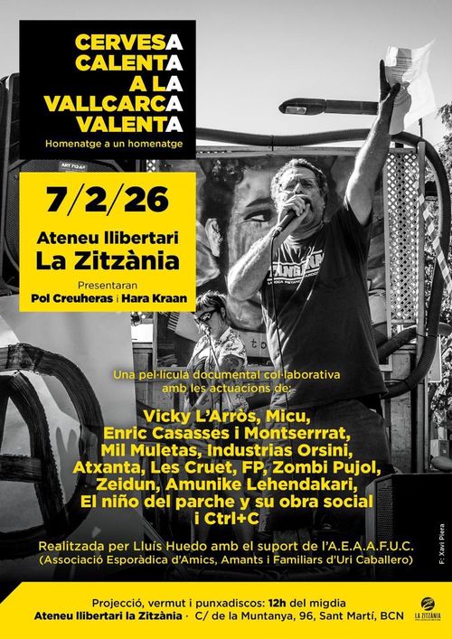 Presentació docimental Cervesa Calenta a la Vallcarca Valenta