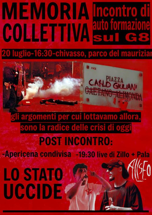 INCONTRO DI AUTOFORMAZIONE SUL G8