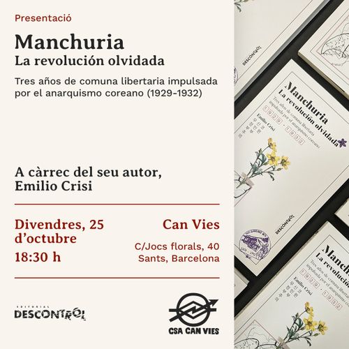 Presentació del llibre "Manchuria, la revolución olvidada"