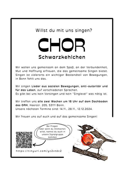 Chortreffen Schwarzkehlchen