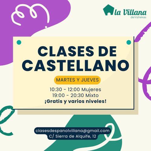 Clases de castellano para mujeres