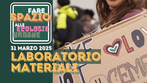 Verso il Climate Pride: laboratorio materiali